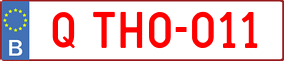 Trailer License Plate